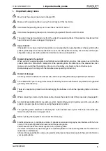 Предварительный просмотр 5 страницы Maquet 1133.12B1 Operating Instructions Manual