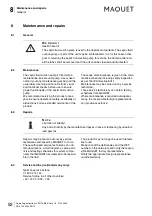 Preview for 58 page of Maquet 5752 2345 Operating Instructions Manual