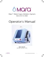 Preview for 1 page of Mara GEA-SYS-16-0500 Operator'S Manual