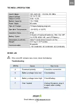 Preview for 12 page of Mara SCC-81B065 User Manual