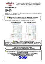 Preview for 10 page of MARANA Forni ROTOFORNO CLASSICO MF110 DXCT Installation And Operation Manual