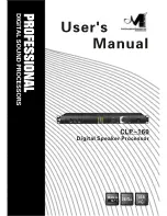 Marani CLP-160 User Manual preview