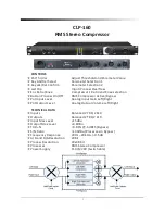 Preview for 4 page of Marani CLP-160 User Manual