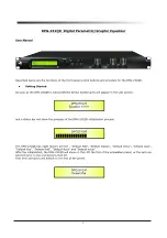 Preview for 3 page of Marani DGP-231QR User Manual