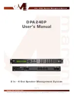 Preview for 1 page of Marani DPA240P User Manual