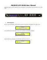 Marani LPP-360A User Manual preview
