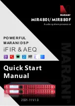 Preview for 1 page of Marani MIR480I Quick Start Manual