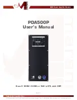 Marani PDA500P User Manual preview