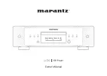 Предварительный просмотр 1 страницы Marantz 0747192136499 Owner'S Manual