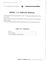 Предварительный просмотр 3 страницы Marantz 110 Service Manual