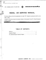 Предварительный просмотр 29 страницы Marantz 120 Service Manual