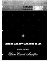 Предварительный просмотр 1 страницы Marantz 1300DC Service Manual