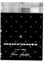 Marantz 170DC Service Manual preview