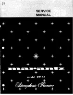 Marantz 2215B Service Manual preview