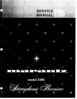 Preview for 1 page of Marantz 2285 Service Manual