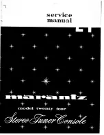 Preview for 1 page of Marantz 24 Service Manual