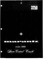 Marantz 3250 Service Manual preview