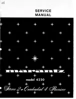 Preview for 1 page of Marantz 4230 Service Manual