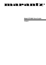 Marantz 48010D User Manual preview