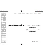 Marantz 5411 10586 001M User Manual preview