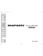 Preview for 1 page of Marantz 541110331126M User Manual