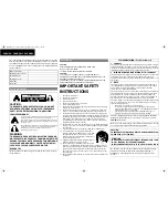 Preview for 2 page of Marantz 541110331126M User Manual