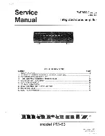 Preview for 1 page of Marantz 74m63 Service Manual