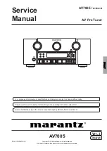Marantz AV7005/N1B Service Manual preview