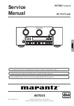 Preview for 1 page of Marantz AV7005/N1B Service Manual