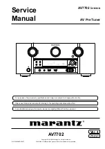 Preview for 1 page of Marantz AV7702 Service Manual