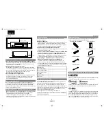 Preview for 3 page of Marantz BD8002 (French) Guía Del Usuario