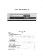 Предварительный просмотр 3 страницы Marantz CD-54 Service Manual