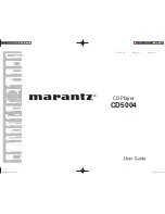 Preview for 1 page of Marantz CD5004 (Spanish) Guía Del Usuario