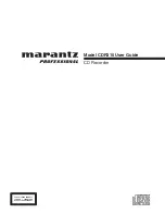Preview for 1 page of Marantz CDR310 User Manual