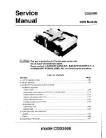 Preview for 72 page of Marantz CDR615 Service Manual