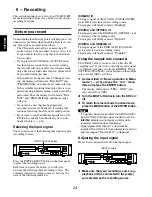 Предварительный просмотр 24 страницы Marantz CDR632 User Manual