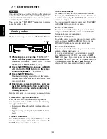 Предварительный просмотр 34 страницы Marantz CDR632 User Manual