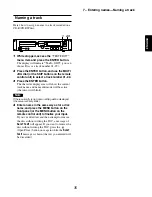 Предварительный просмотр 35 страницы Marantz CDR632 User Manual