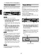 Предварительный просмотр 22 страницы Marantz cdr633 User Manual