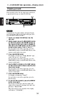 Предварительный просмотр 34 страницы Marantz cdr633 User Manual