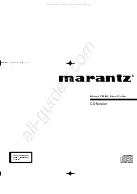 Marantz CR401N User Manual preview