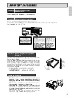 Preview for 7 page of Marantz DLPTM VP-12S3/VP-12S3L User Manual