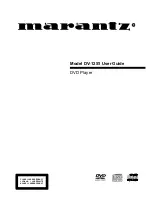 Предварительный просмотр 1 страницы Marantz DV-12S1 User Manual