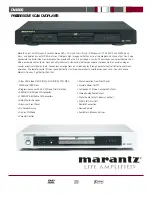 Preview for 1 page of Marantz DV4600 Brochure