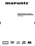 Предварительный просмотр 1 страницы Marantz DV4610 User Manual