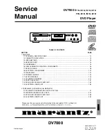 Marantz DV7000 Service Manual предпросмотр