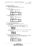 Предварительный просмотр 5 страницы Marantz DV7001 Control Specification