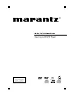 Marantz DV7600 User Manual preview