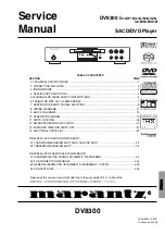 Marantz DV8300 Service Manual preview