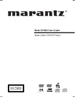 Marantz DV9600 User Manual preview